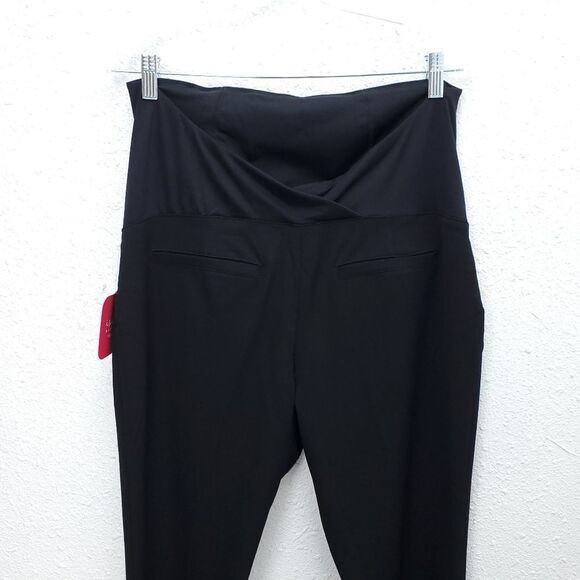 NWT Isabel Maternity Over Belly Crossover Panel Bootcut Pants Trousers - Picture 11 of 14